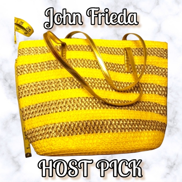 John Frieda Handbags - HP 😊 Beach/Book/Grocery John Frieda Zips Up Bag/Tote
